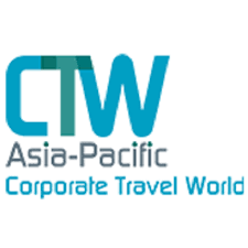 CTW Asia-Pacific Corporate Travel World logo with teal and gray text.