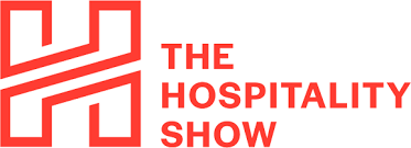 The Hospitality Show logo with red stylized “H” and matching red text on a white background.