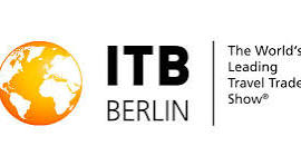 ITB Berlin logo with orange globe graphic and tagline “The World’s Leading Travel Trade Show.”