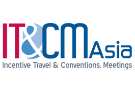 IT&CM Asia logo with red and blue text and a gray tagline about meetings and conventions.